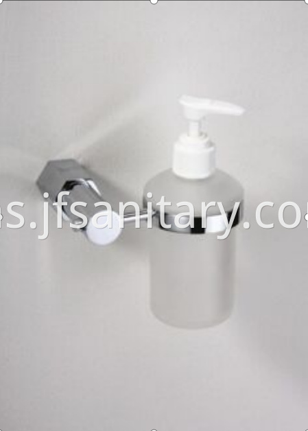 Bathroom Glass Liquid Soap Holder Wall Mounted